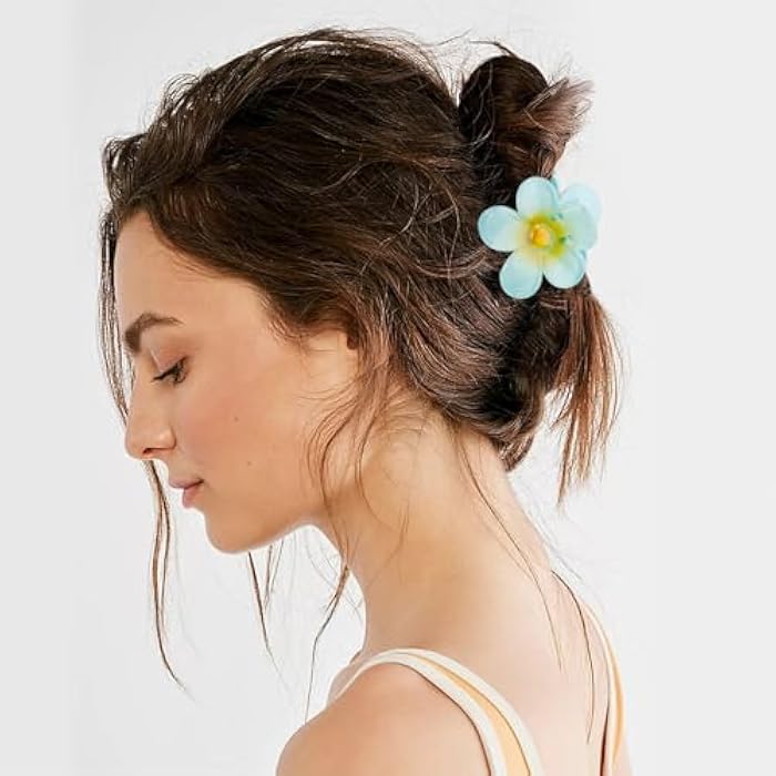 Canitor Small Flower Hair Clips for Women Girls Toddler 12 PCS 1.6 inch Small Flower Claw Clips for Thin Fine Hair Summer Cute Hair Accessories - Image 4